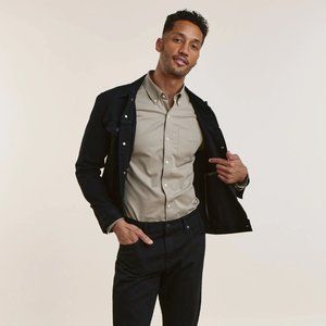 Washed Chino Dark Khaki Casual Shirt